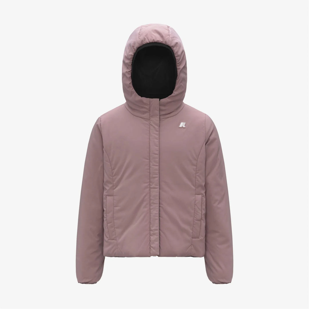 K-WAY Giubbotto - Nero - Rosa