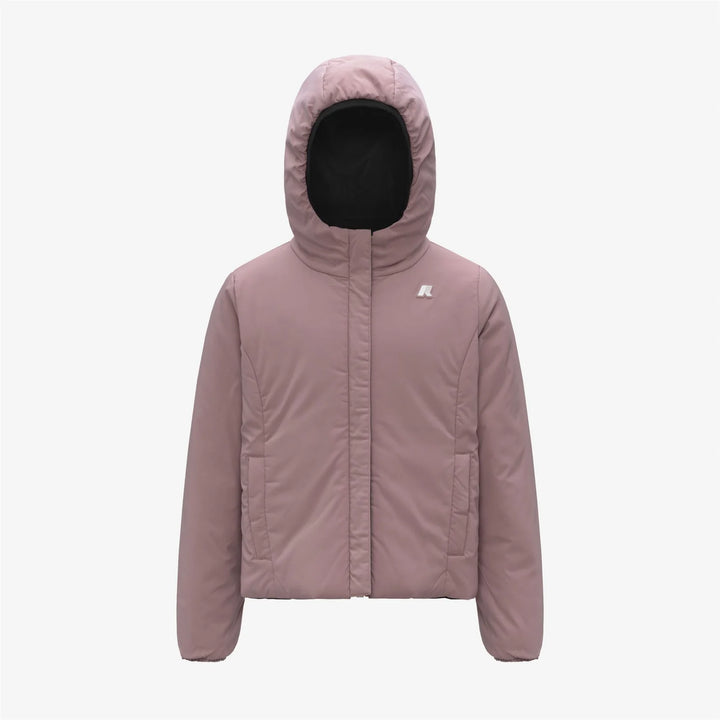 K-WAY Giubbotto - Nero - Rosa