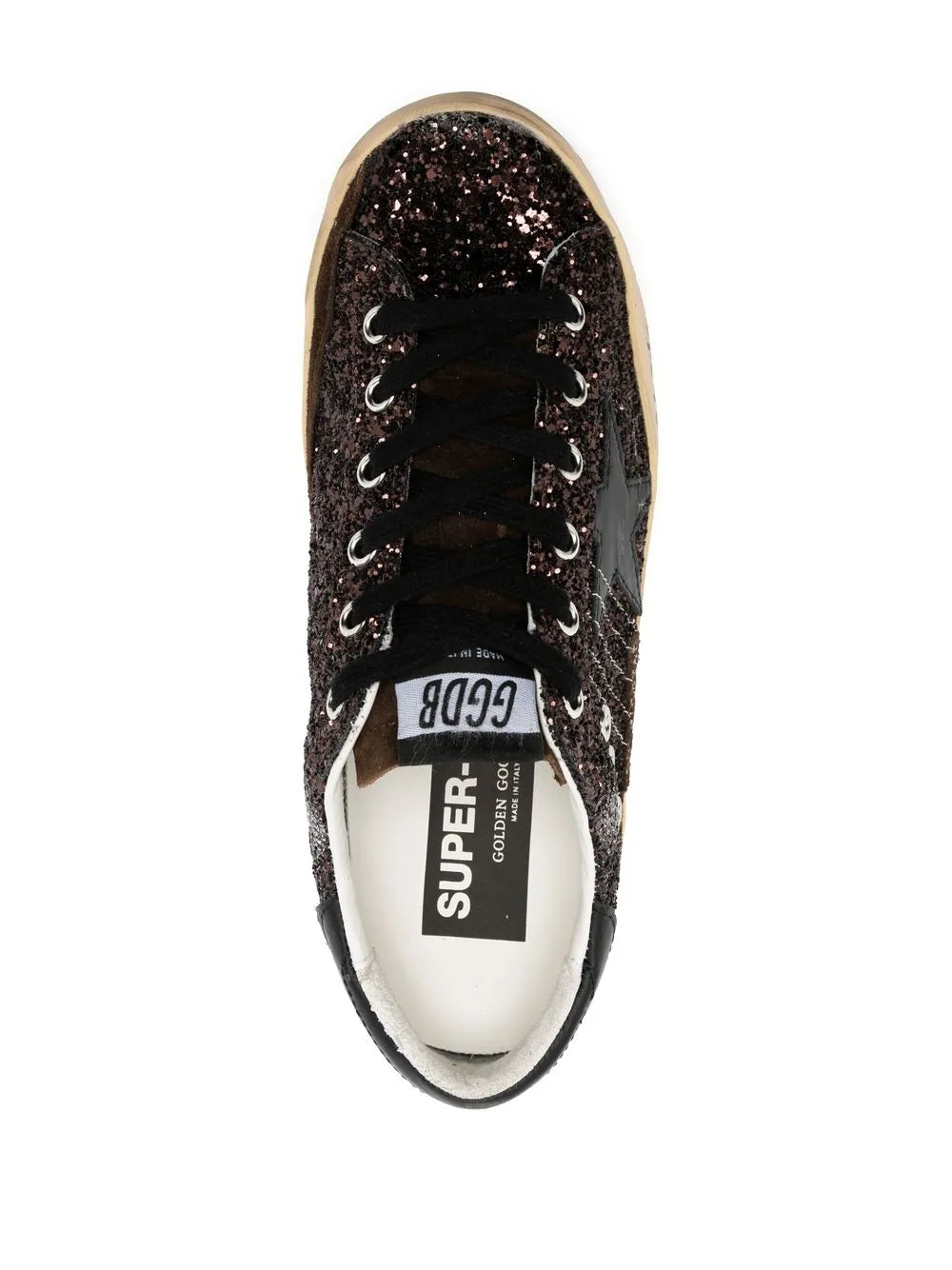 GOLDEN GOOSE Super-star - marrone/nero