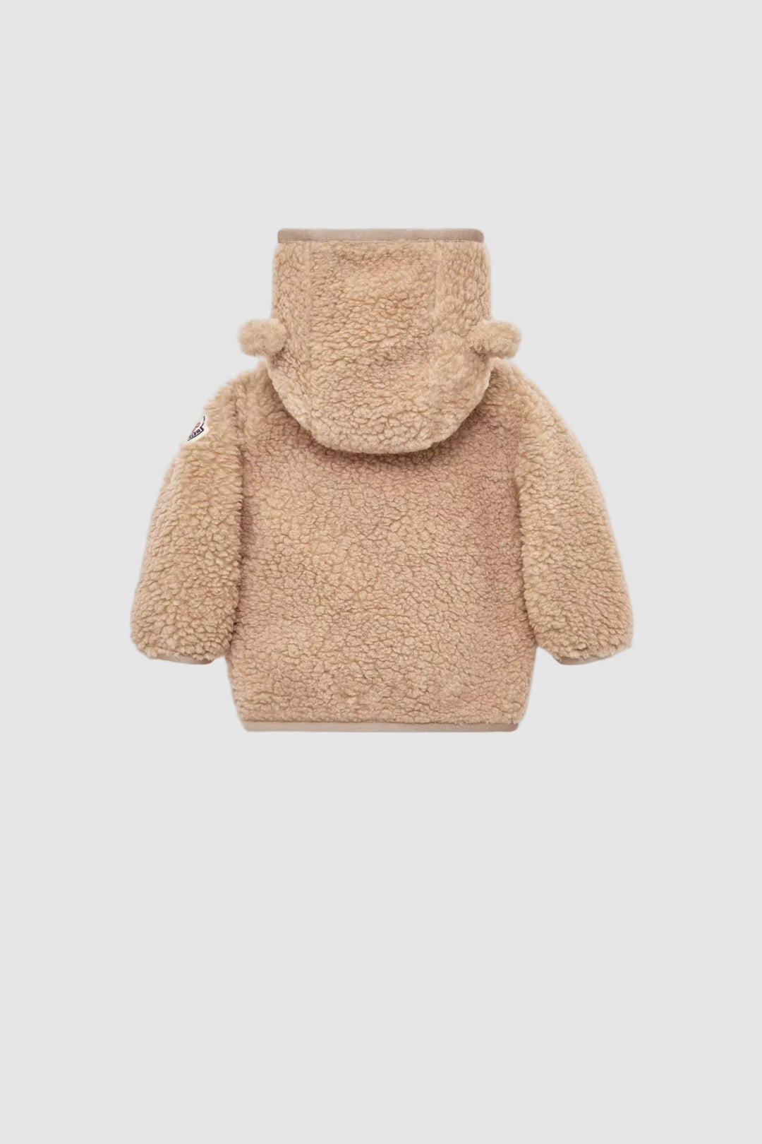 MONCLER Felpa zippata con cappuccio - beige