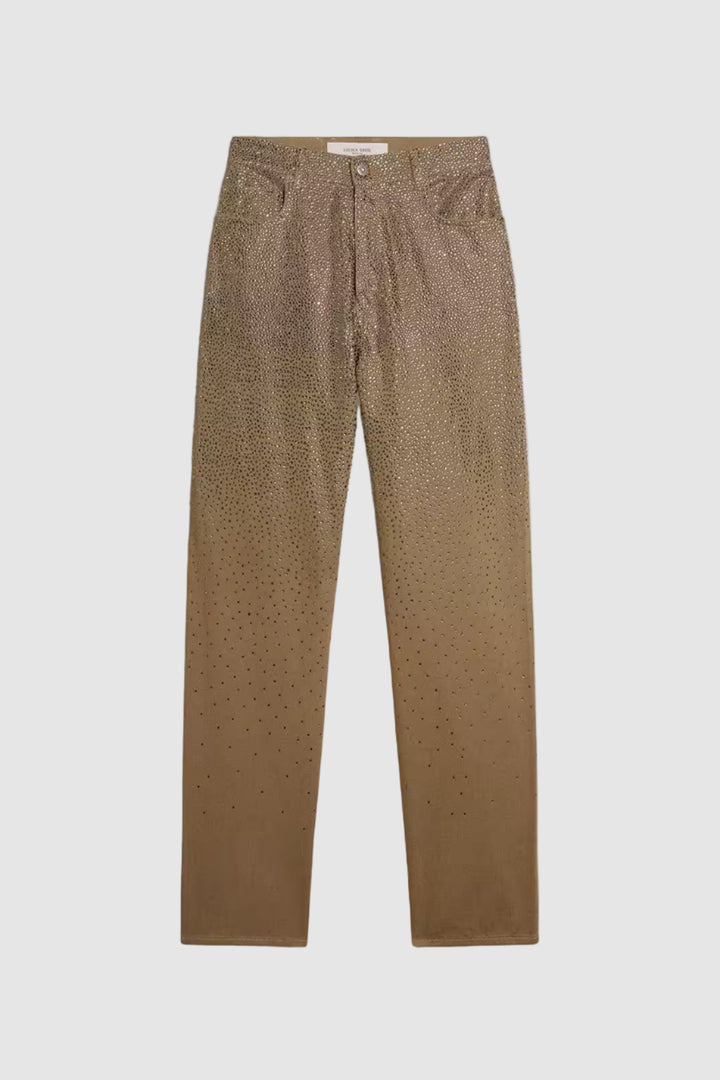 GOLDEN GOOSE Pantaloni Cristalli - Kaki