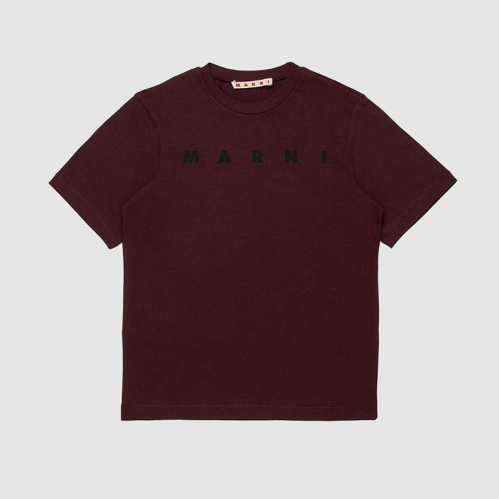 MARNI KID T- shirt - bordeaux/nera