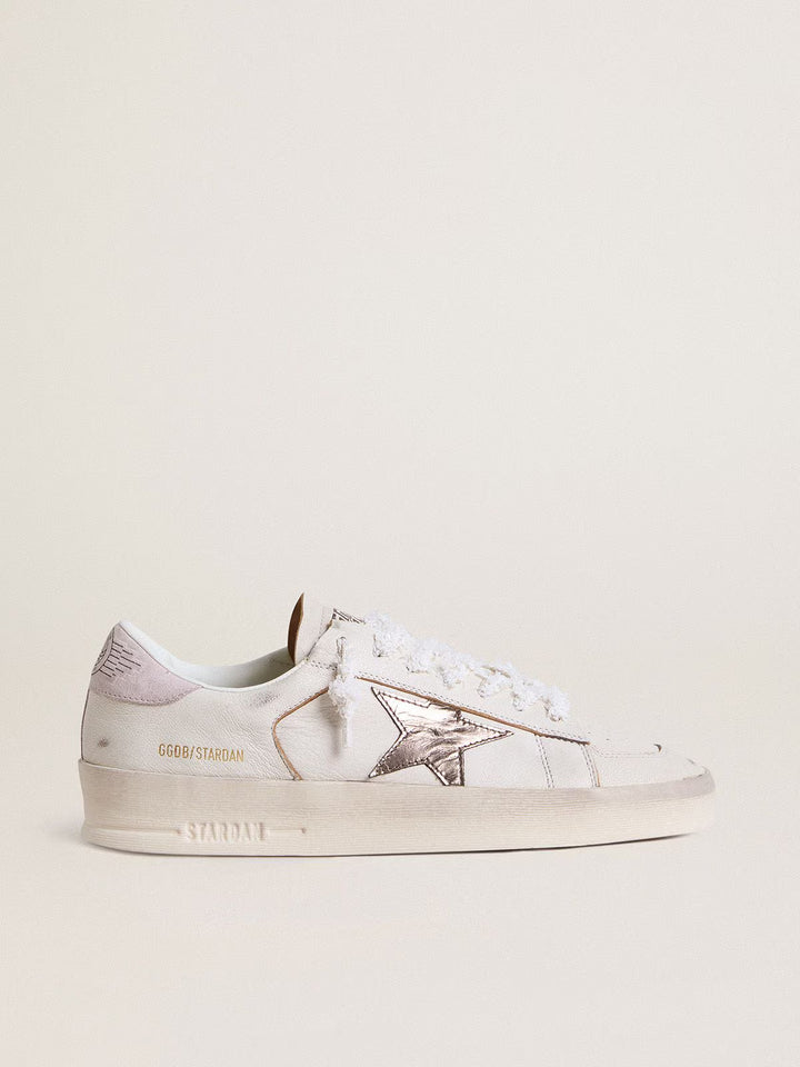 GOLDEN GOOSE Stardan nappa upper laminated star-metallo/rosa