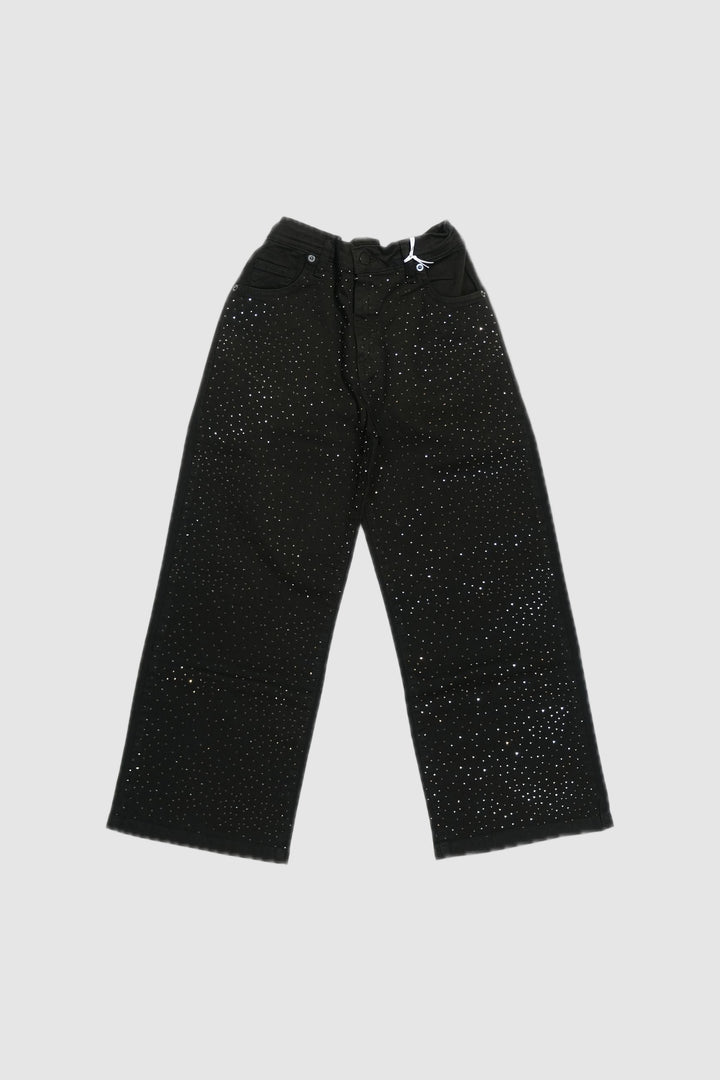 LùLù By Miss Grant Pantaloni strass - Nero