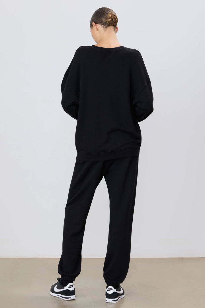 ETERNE Felpa oversize - Nero/Grigio