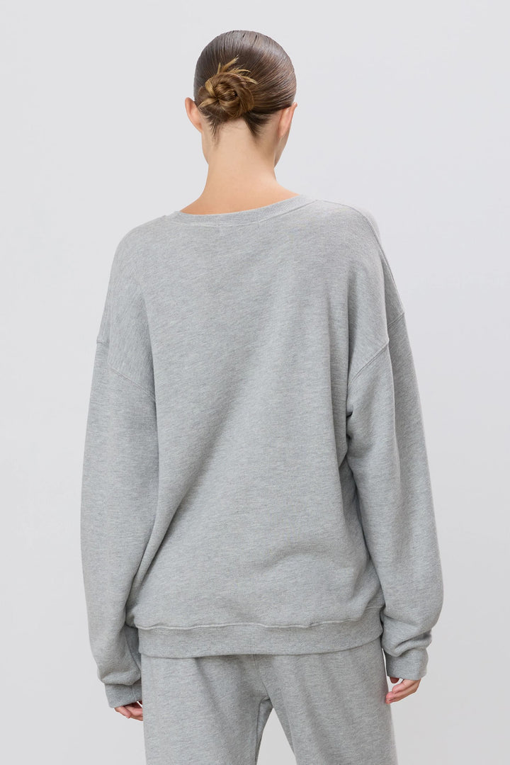 ETERNE Felpa oversize - Nero/Grigio