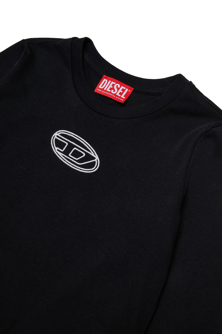 DIESEL KID T-SHIRT RAGAZZA - NERA