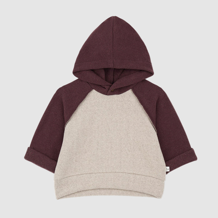 1+INTHEFAMILY Felpa con cappuccio - Tortora