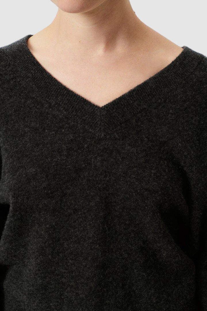 AMERICAN VINTAGE Maglione scollo a V - Grigio/Panna