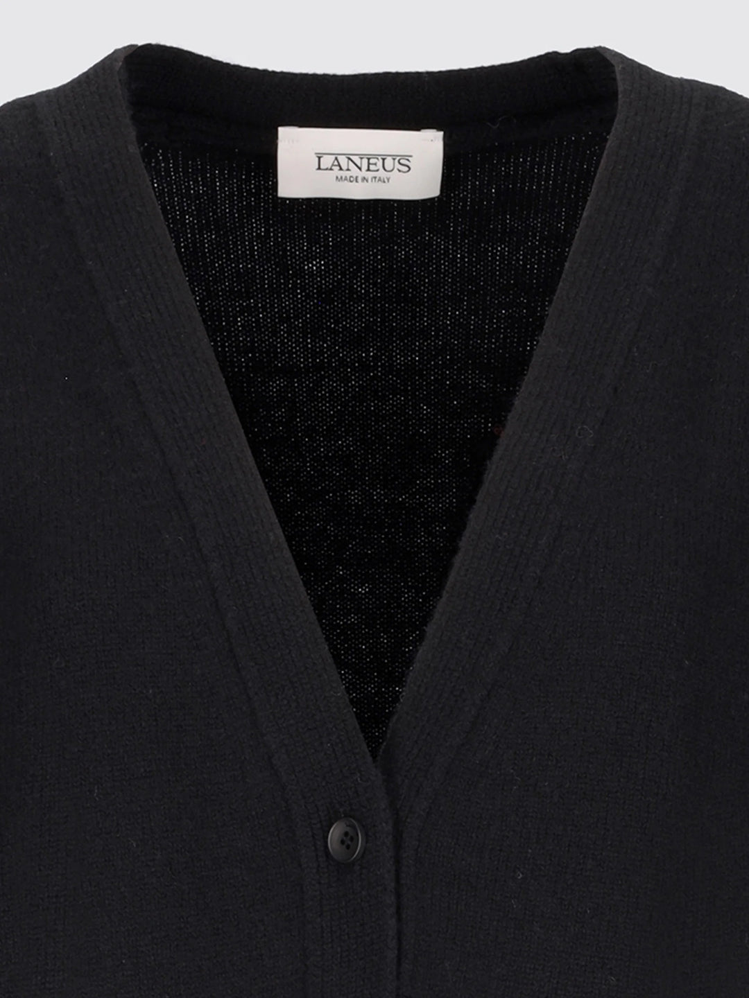 LANEUS Cardigan - Nero/Cammello