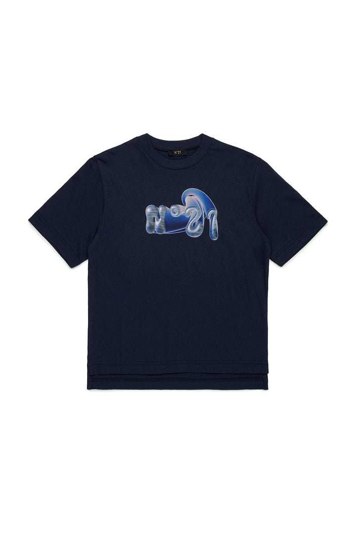 N21 KID T-shirt - Bianco/Blu
