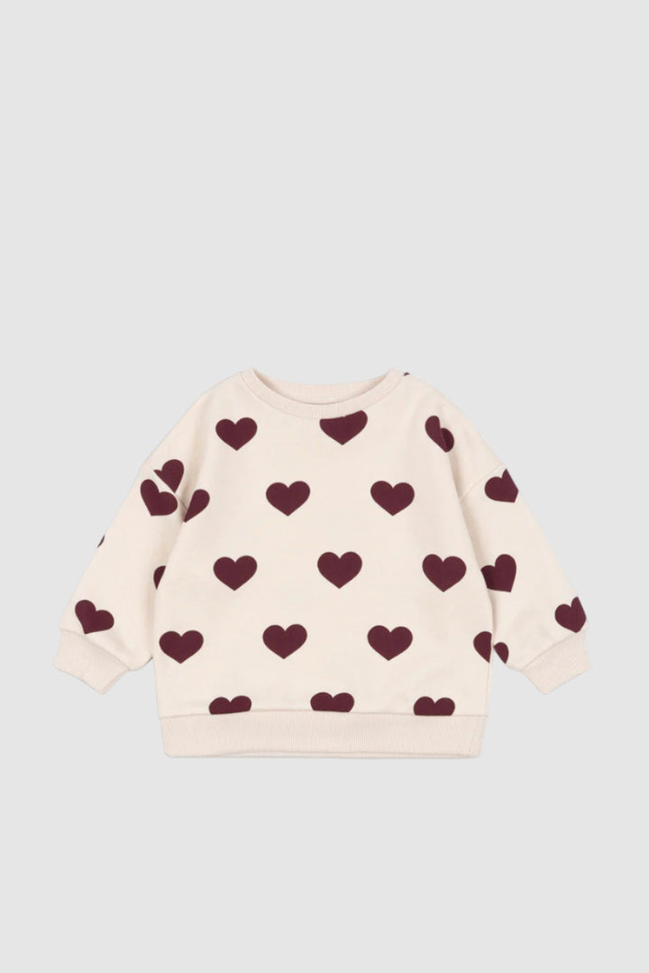 KONGES SLOJD 
Felpa - Panna/Rosso