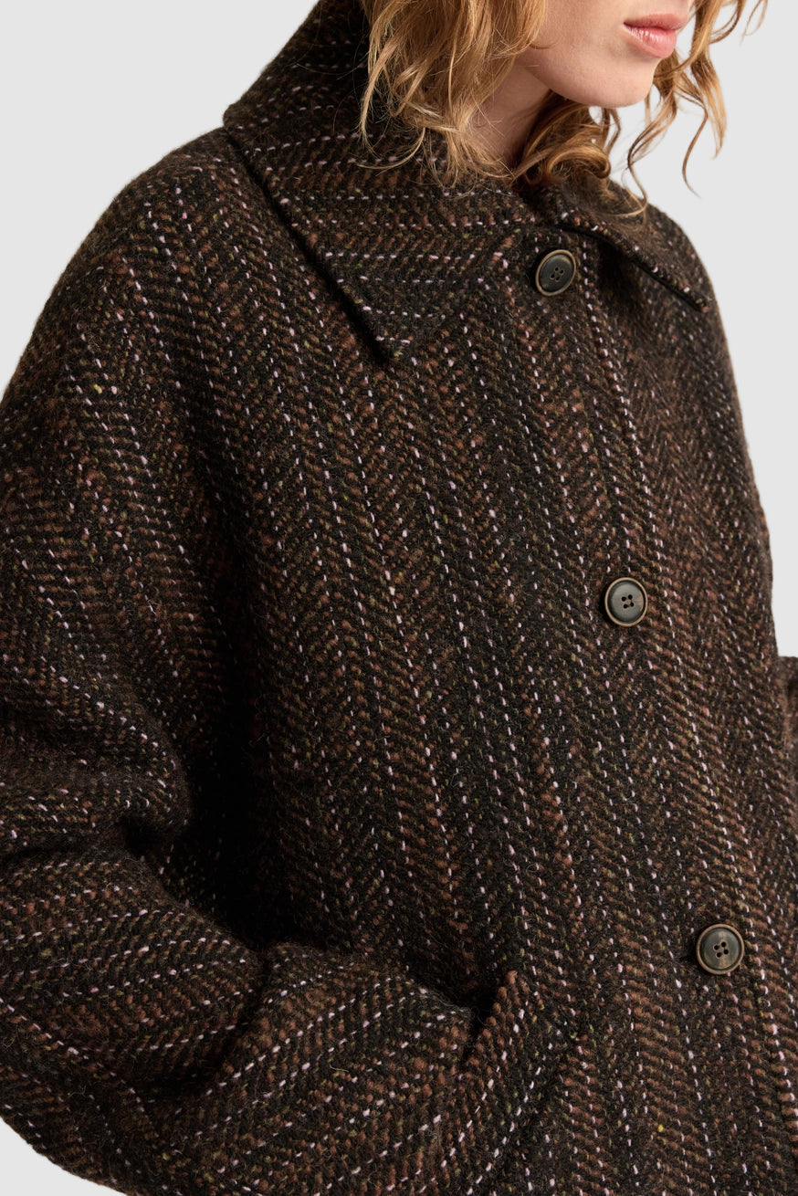 MOMONI Cappotto - Nero Multicolor