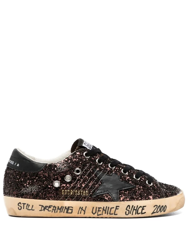 GOLDEN GOOSE Super-star - marrone/nero