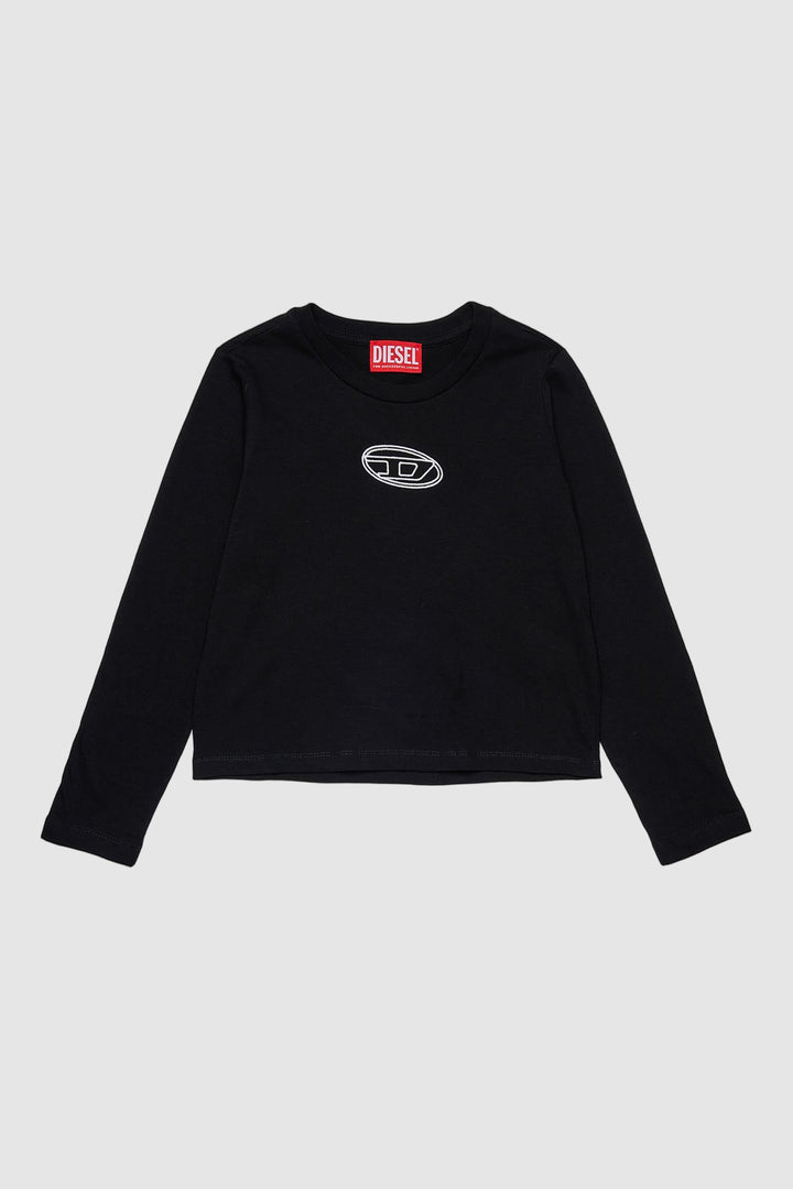 DIESEL KID T-SHIRT RAGAZZA - NERA