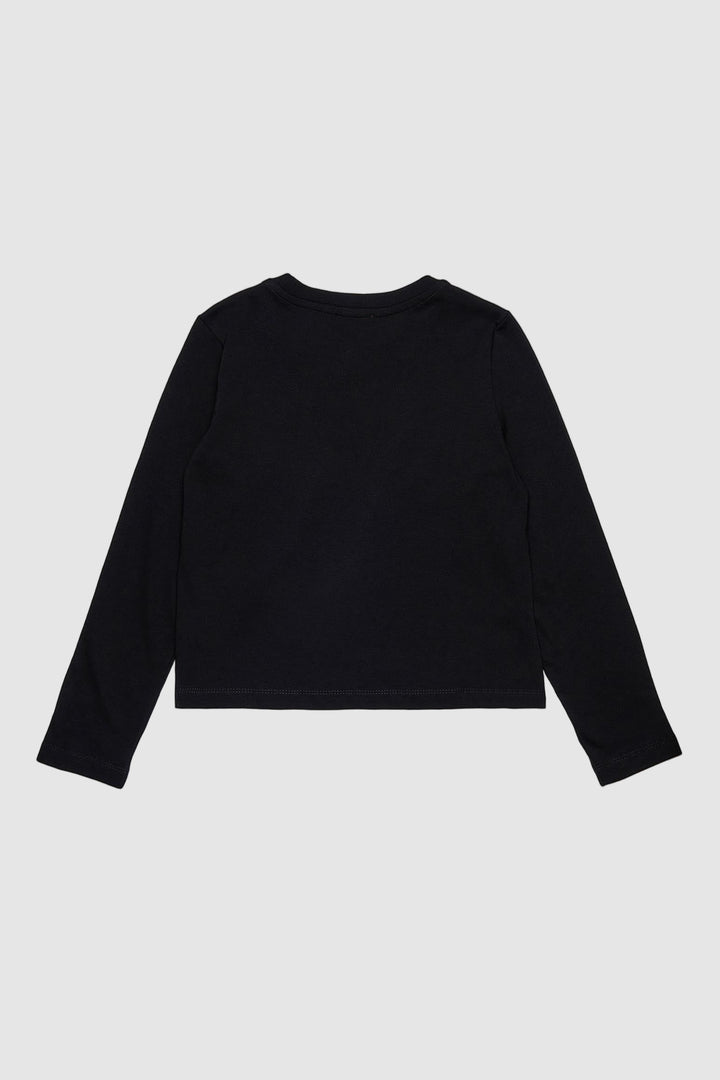 DIESEL KID T-SHIRT RAGAZZA - NERA