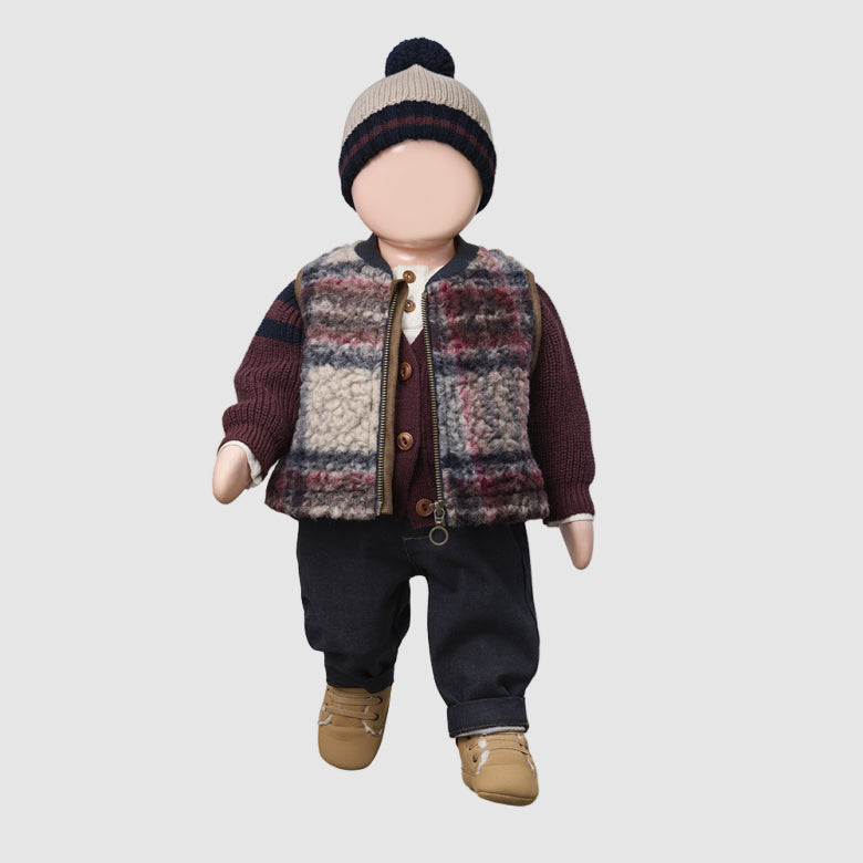 1+INTHEFAMILY Cardigan - Bordeaux