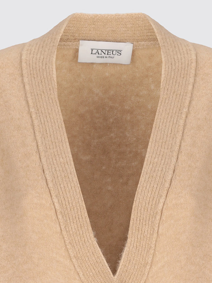 LANEUS Cardigan - Beige/Nero