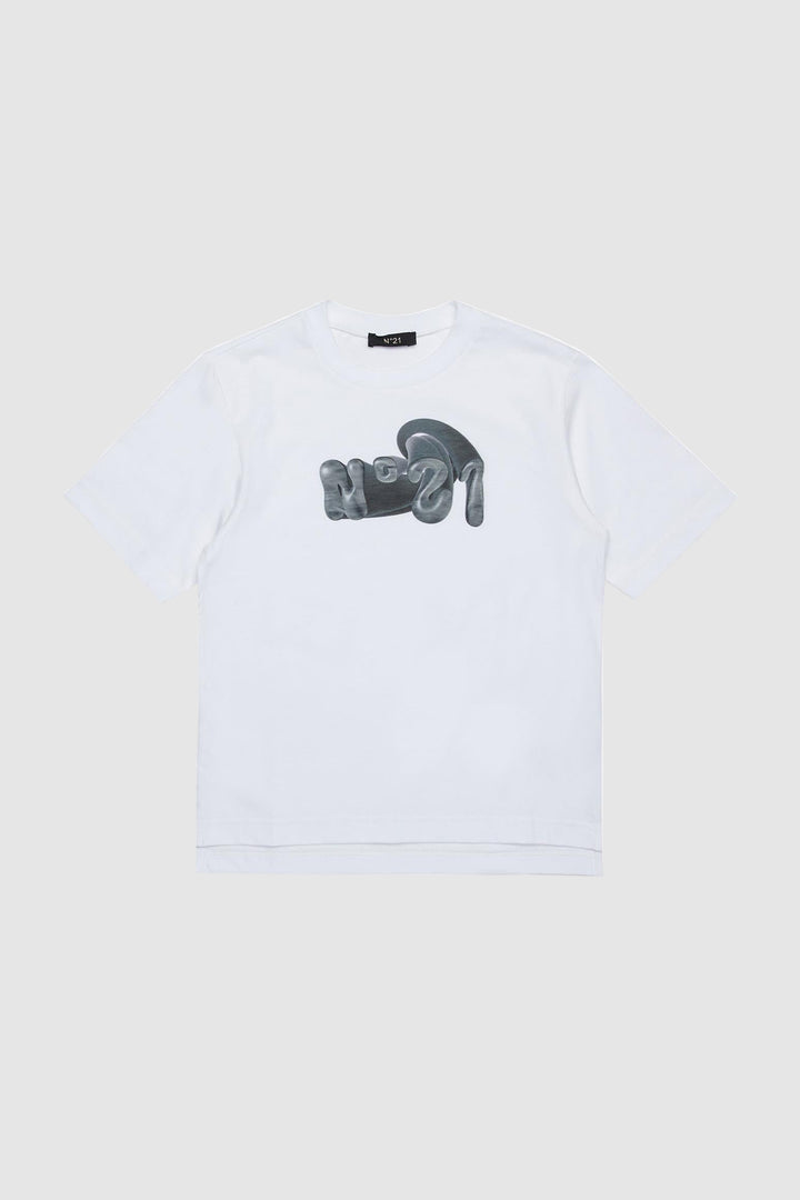N21 KID T-shirt - Bianco/Blu