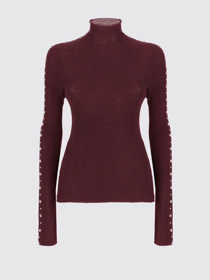 LANEUS Maglione - Bordeaux/Nero