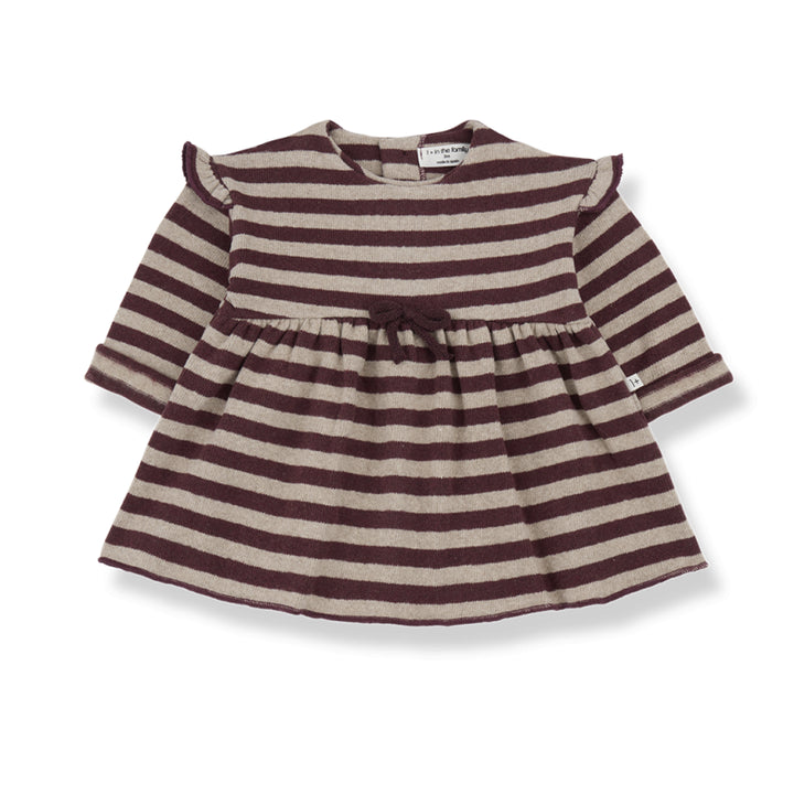 1+INTHEFAMILY Abito - Bordeaux/Marrone