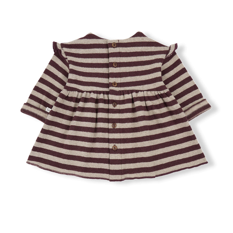 1+INTHEFAMILY Abito - Bordeaux/Marrone