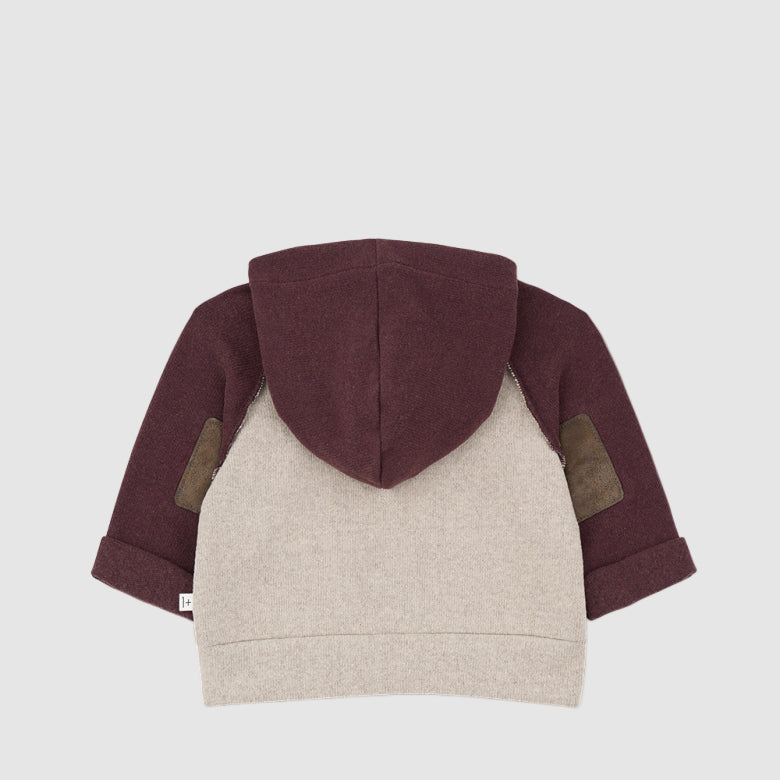 1+INTHEFAMILY Felpa con cappuccio - Tortora