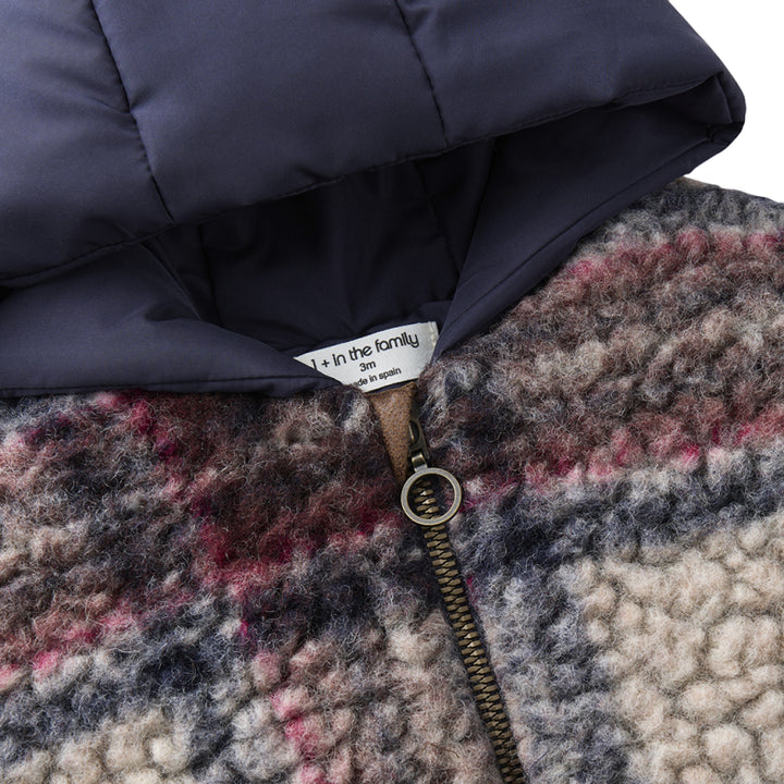 1+INTHEFAMILY Giacca con cappuccio - Blu