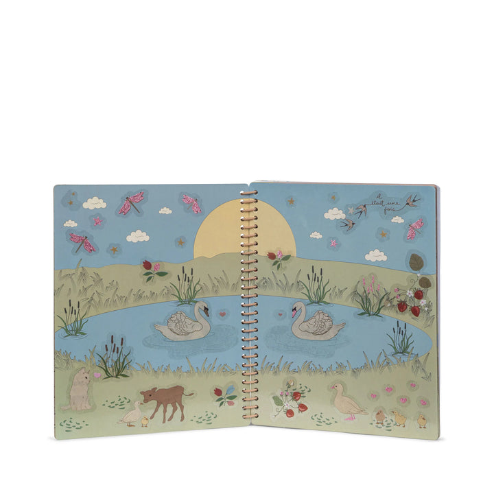 KONGES SLOJD Quaderno stickers - Rosa