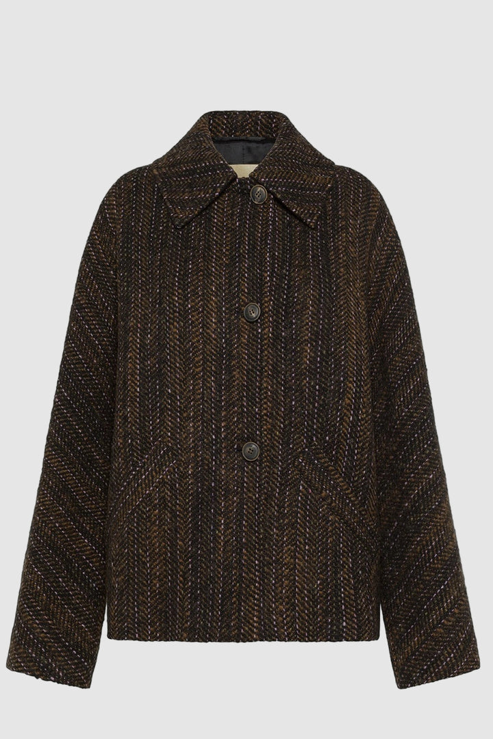 MOMONI Cappotto - Nero Multicolor