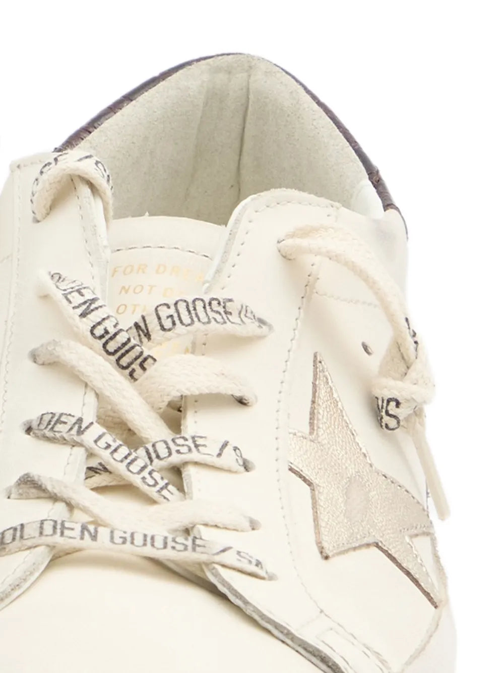 GOLDEN GOOSE Super Star-bianco/platino/burgundy