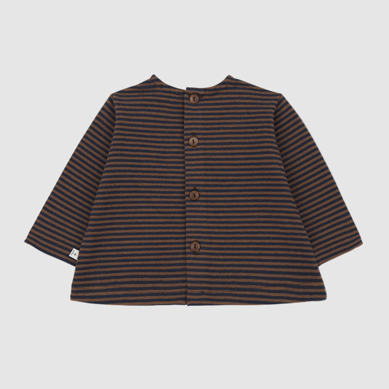 1+INTHEFAMILY Maglia - Bordeaux/Marrone