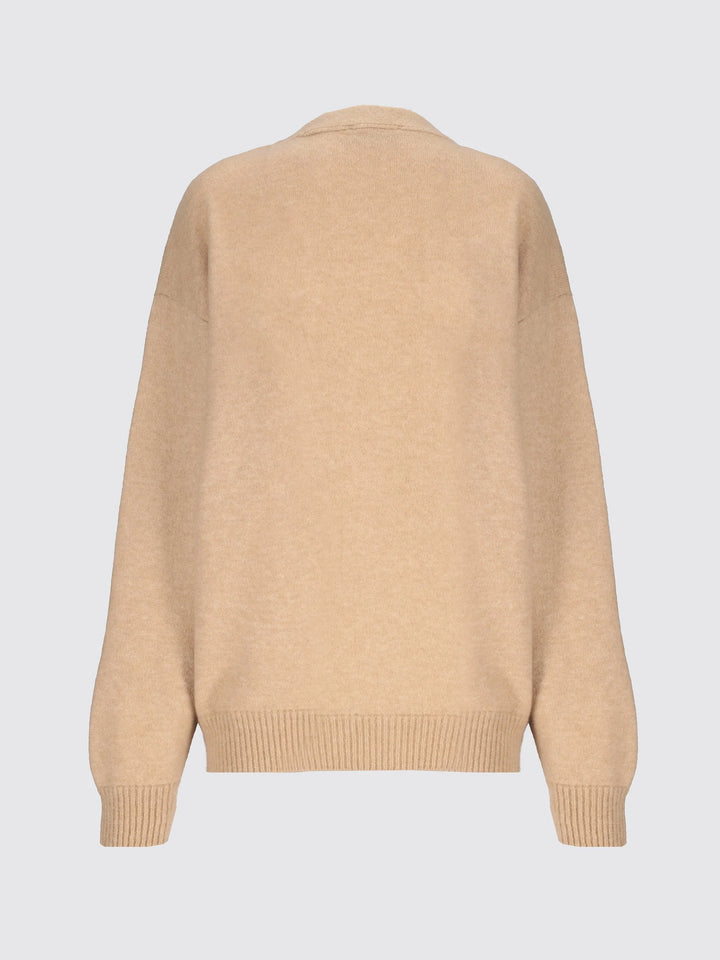 LANEUS Cardigan - Beige/Nero
