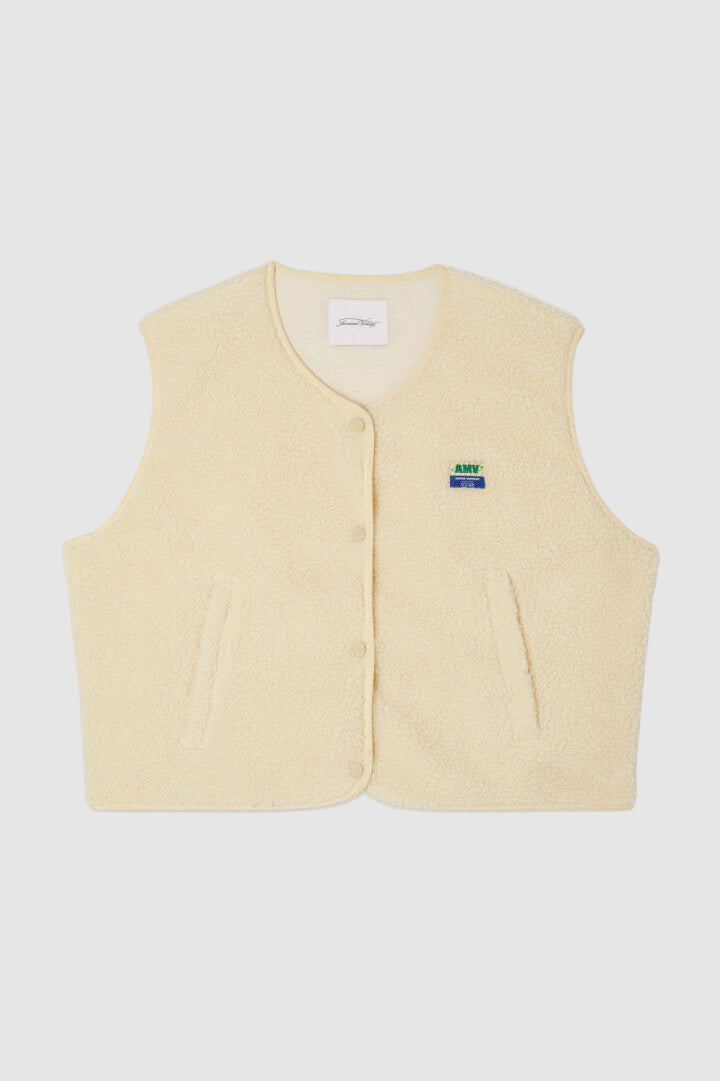 AMERICAN VINTAGE Gilet - Antracite/Ecru