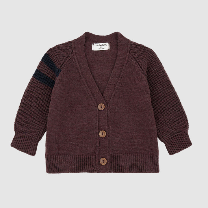 1+INTHEFAMILY Cardigan - Bordeaux
