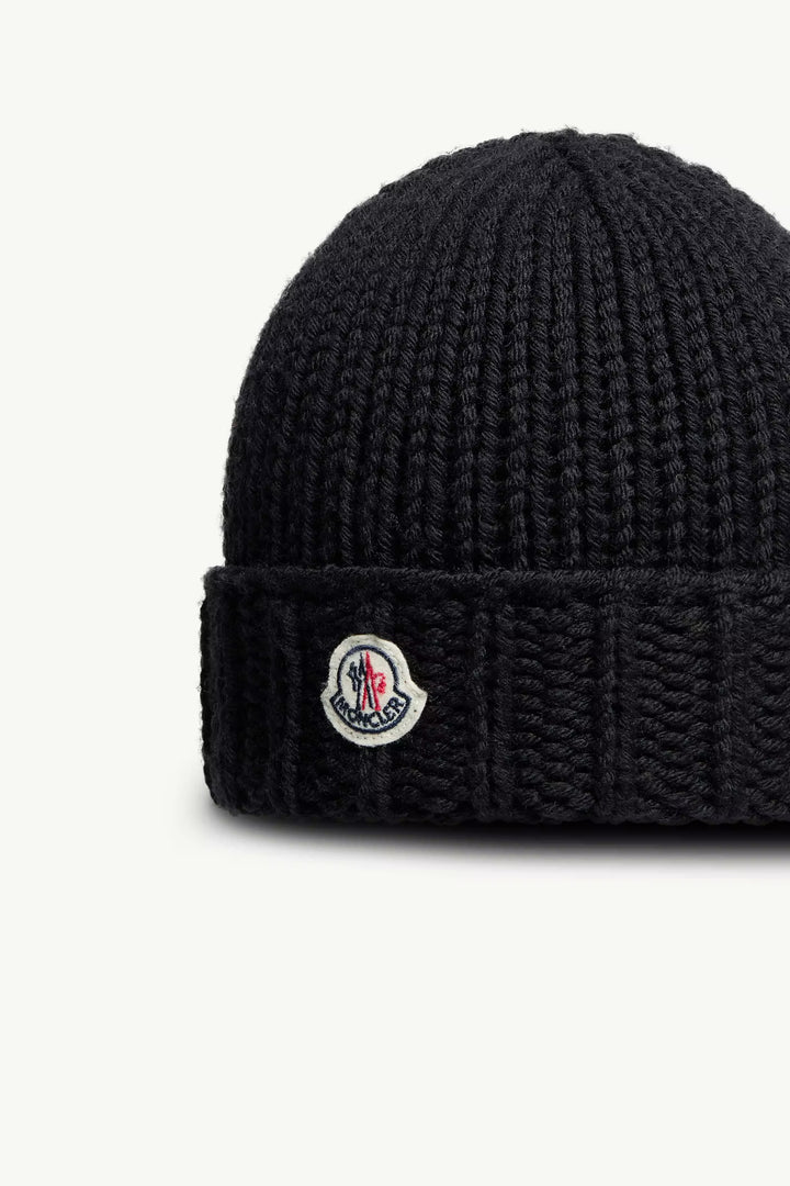 MONCLER Berretto Tricot - Nero